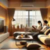 リビングにソファ、イメージ