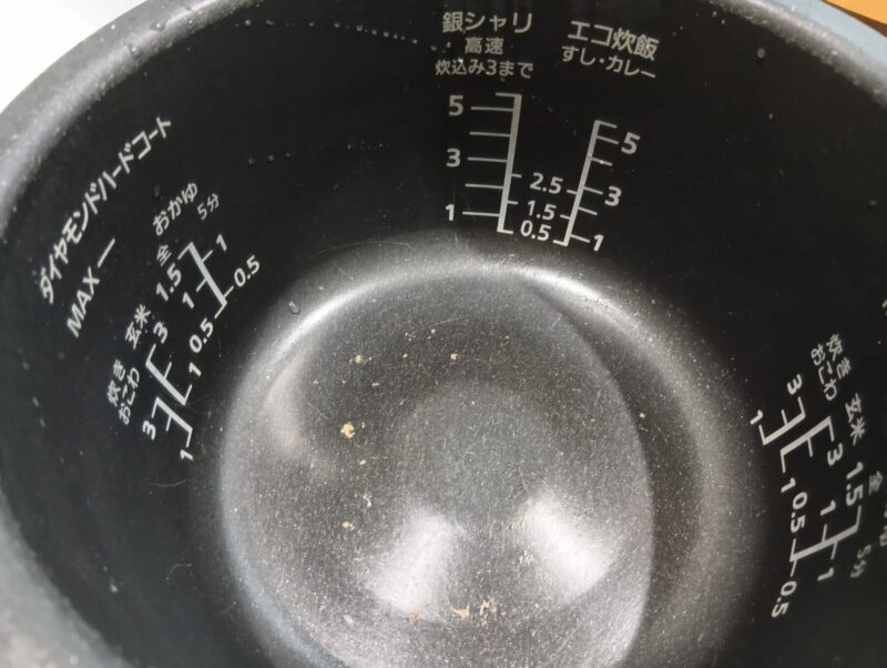5合炊飯器の釜イメージ