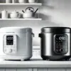 炊飯器白と黒、イメージ