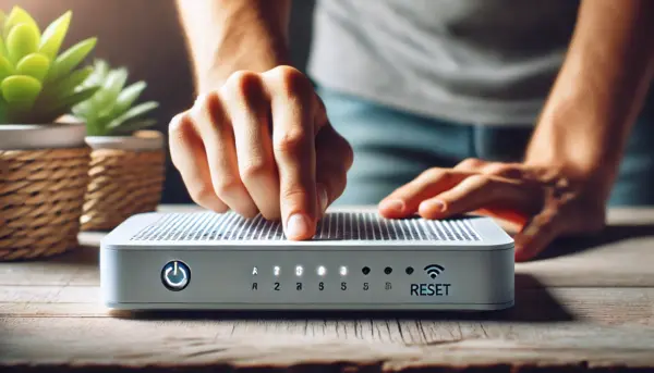 ルーターリセット様子イメージ